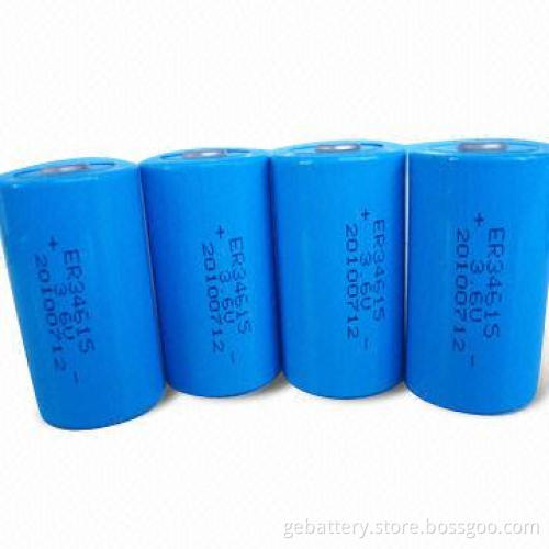 Lithium Batteries, High Capacity, Measures 32.9 x 124.5mm